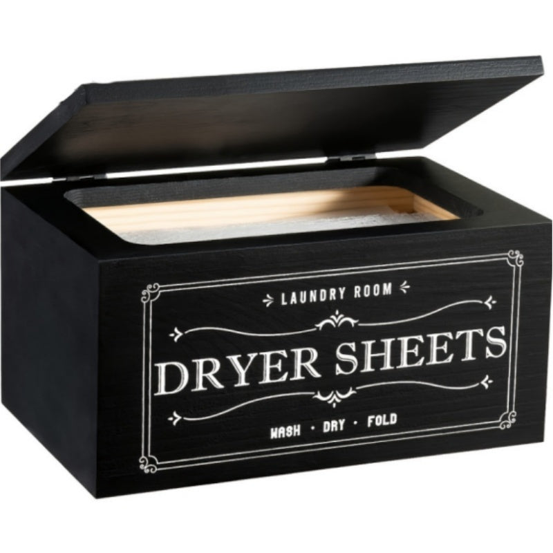 1 Wooden Dryer Sheet Storage Box with Lid