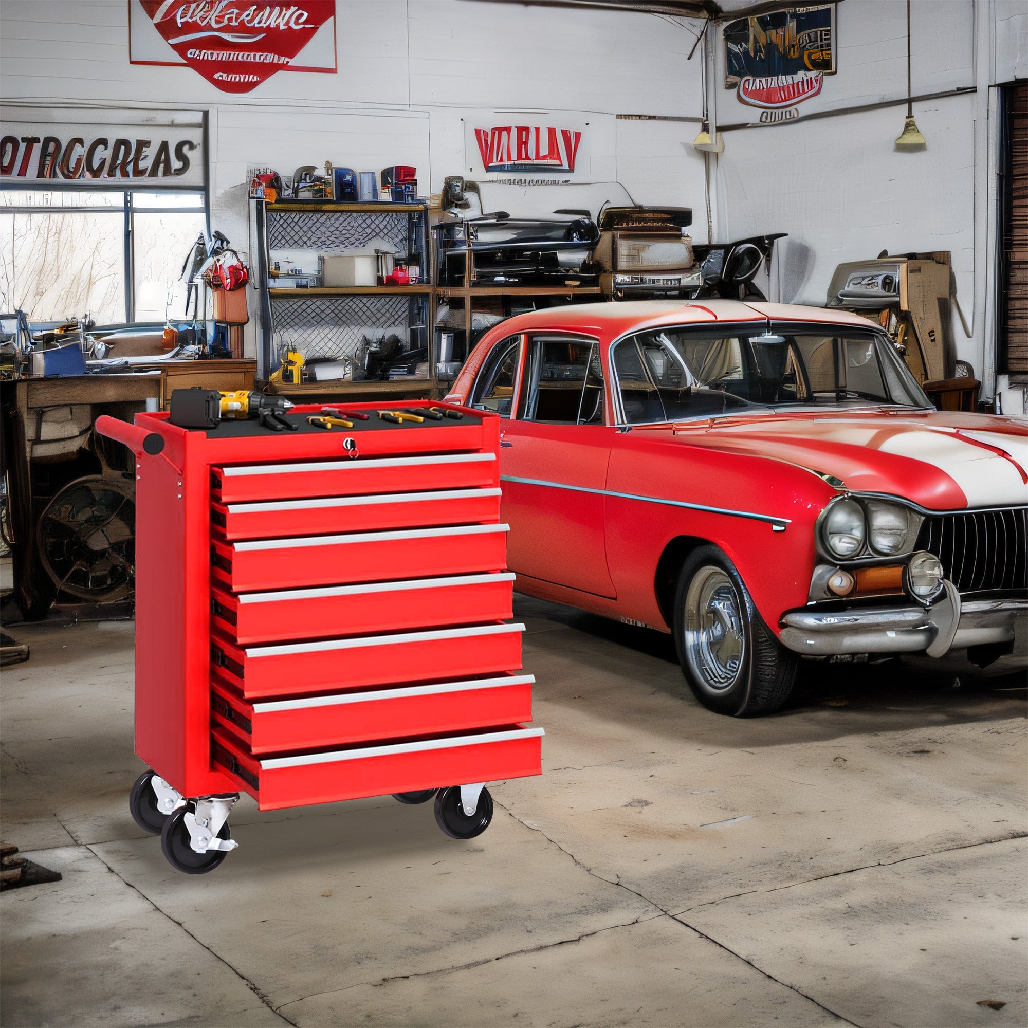 7 Drawers Tool Cabinet