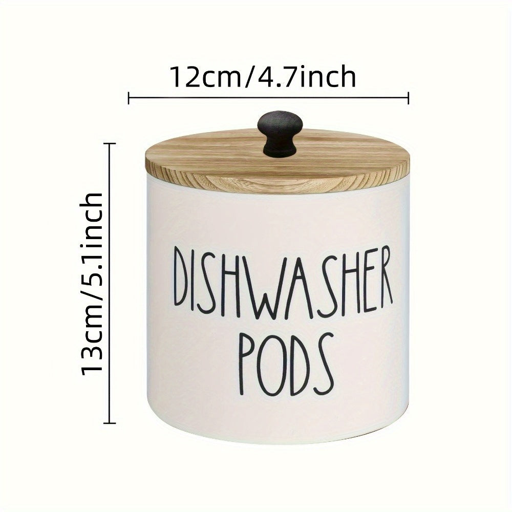 Rustic Wooden Dishwasher Pod Holder