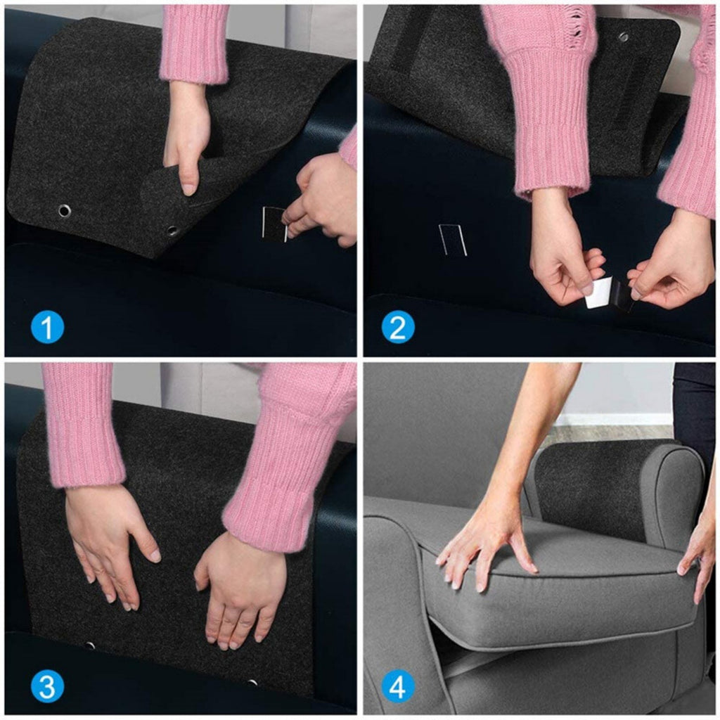 Felt Bedside Storage Organizer Hanging Storage Armrest Sofa Holder Pouch