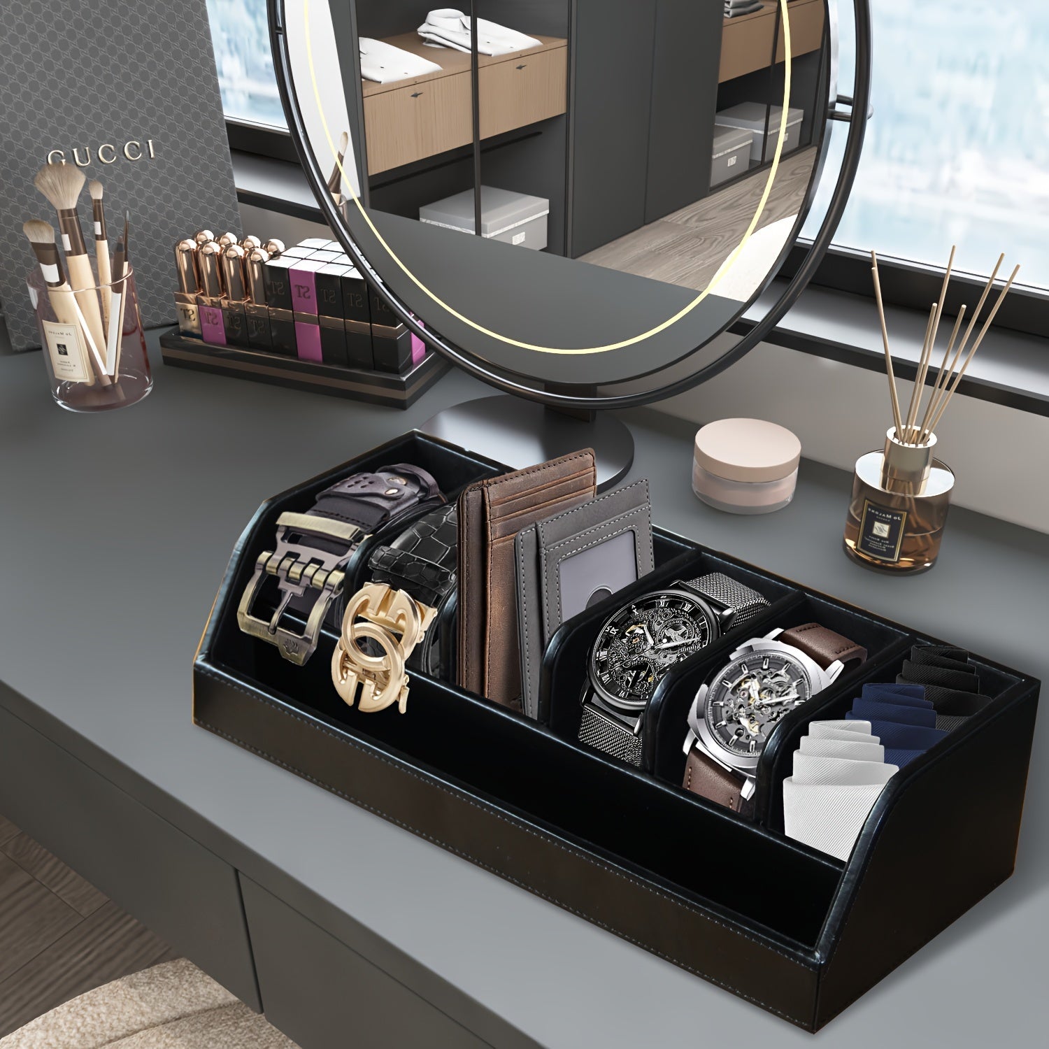 6-Belt Organizer Box