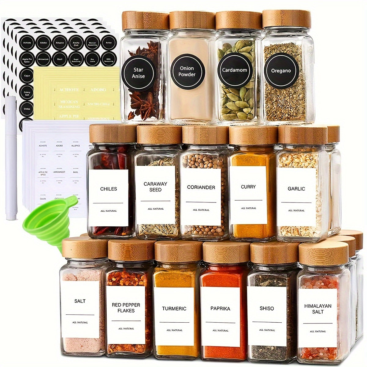 15/24/36pcs Spice Jars