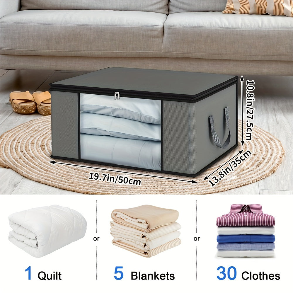 4-Piece Large-Capacity Wardrobe Organizers with Viewing Window