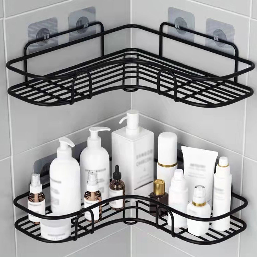1pc Cast Iron Corner Shower Shelf