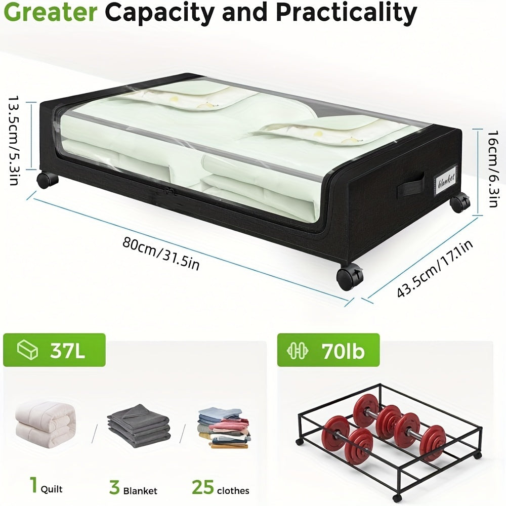 1PC Under Bed Storage with Wheels