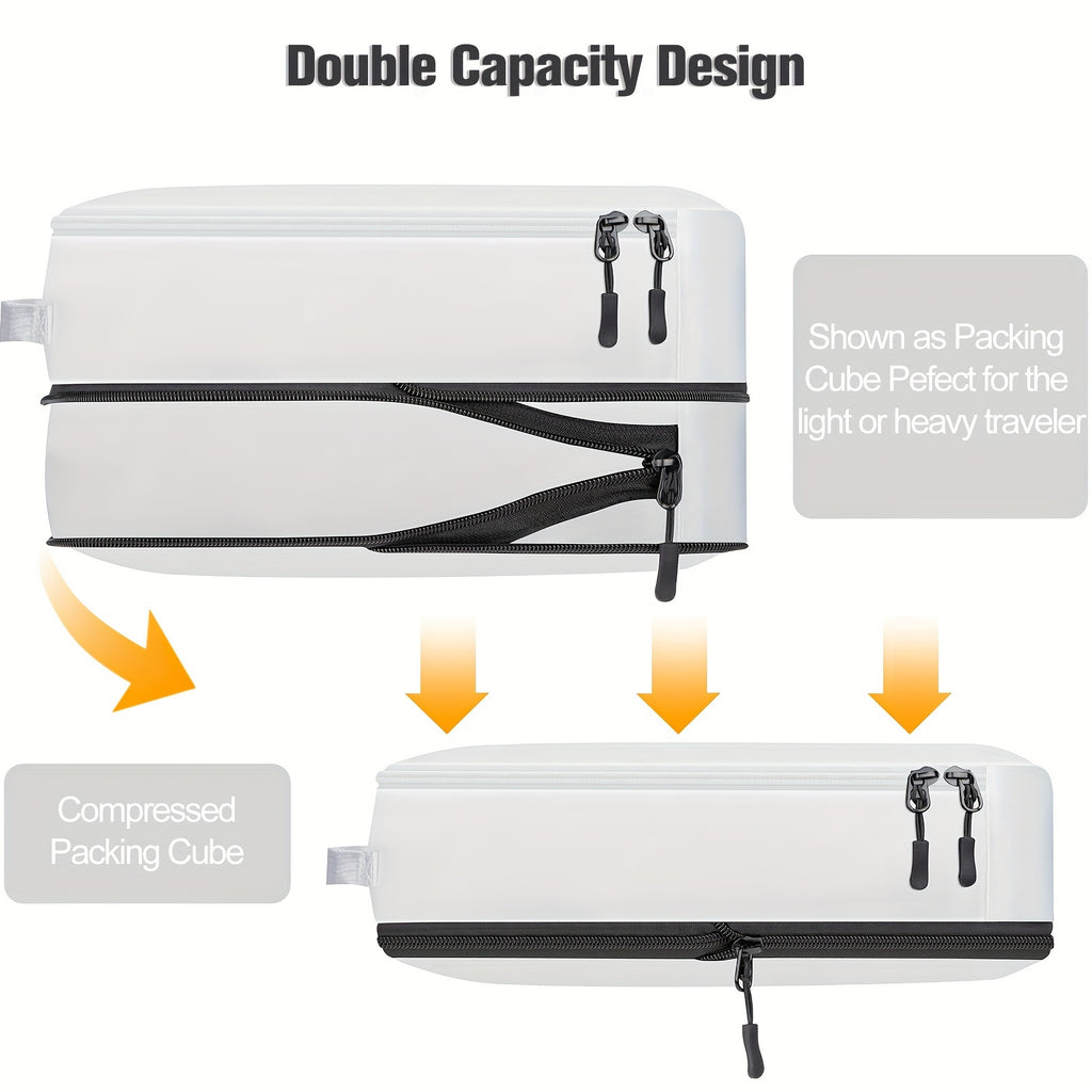 8 Pieces Tomule Travel Compression Packing Cubes Set
