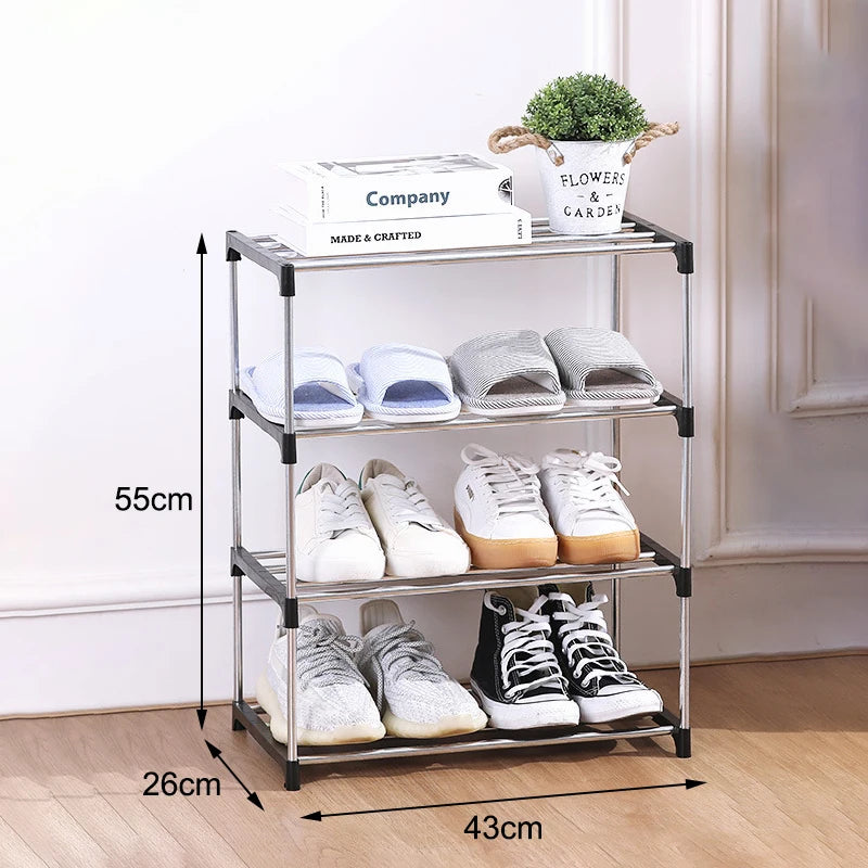 3/4 Shelf Shoe Rack Multi Layered And Space Saving