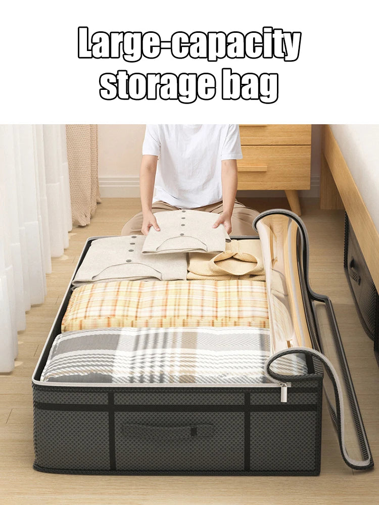 1PC Foldable Non-woven Bed Bottom Storage Bag