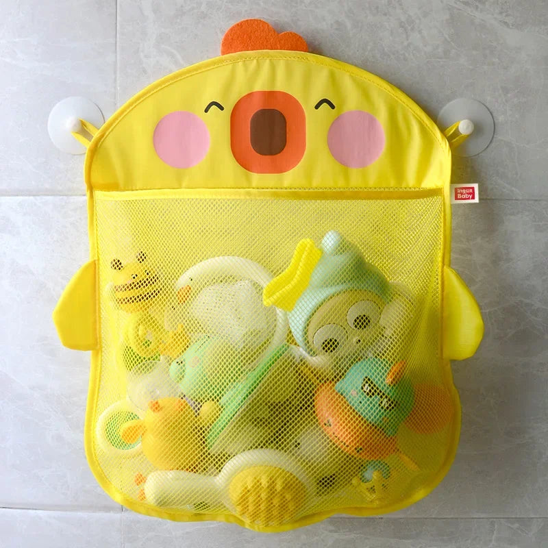 Baby Shower Toy Cute Duck Frog Net Toy Storage Bag