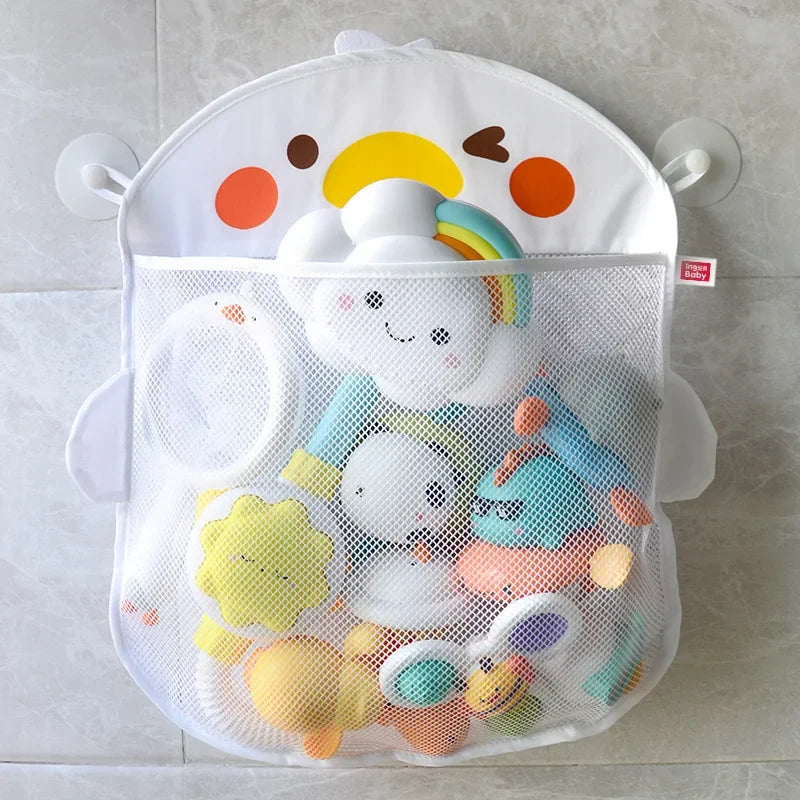 Baby Shower Toy Cute Duck Frog Net Toy Storage Bag