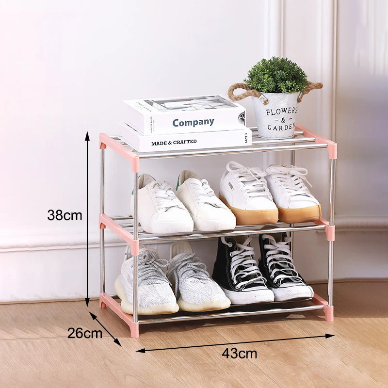 3/4 Shelf Shoe Rack Multi Layered And Space Saving