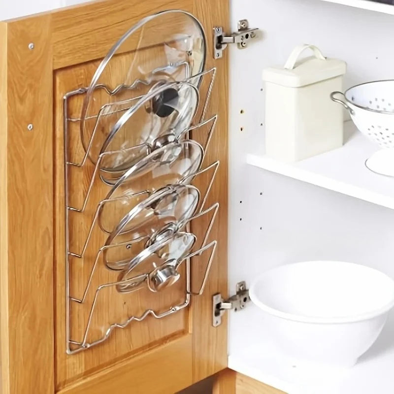 Multi-Layer Wall-Mounted Kitchen Storage Rack