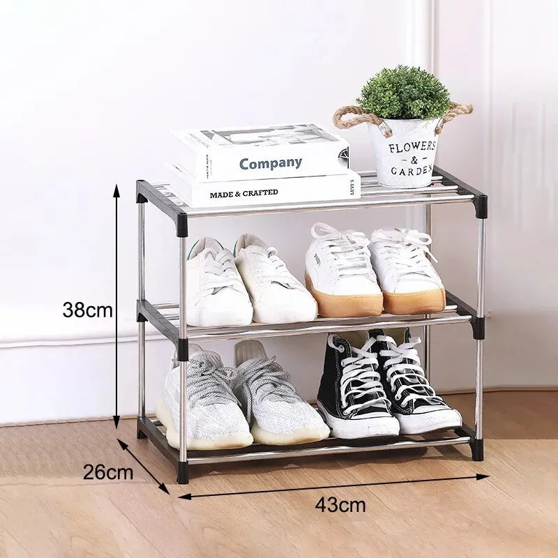 3/4 Shelf Shoe Rack Multi Layered And Space Saving