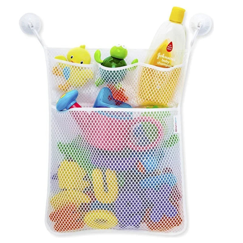 Baby Shower Toy Cute Duck Frog Net Toy Storage Bag