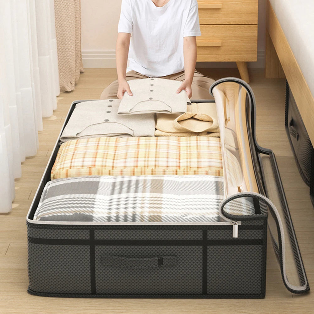 1PC Foldable Non-woven Bed Bottom Storage Bag