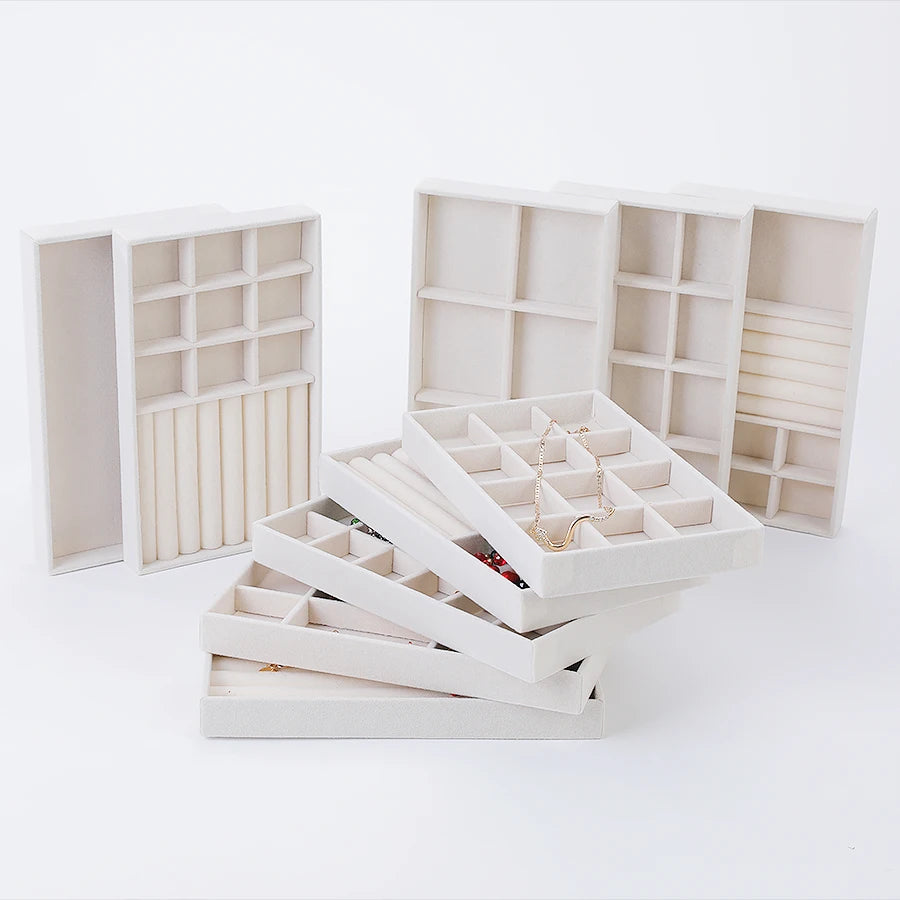 1PC, Flocking Jewelry Box