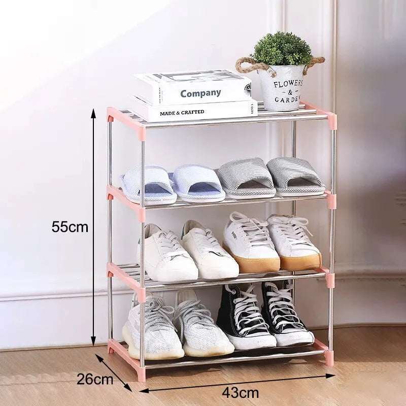 3/4 Shelf Shoe Rack Multi Layered And Space Saving