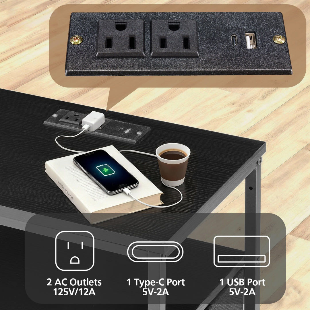Nightstand With Charging Station