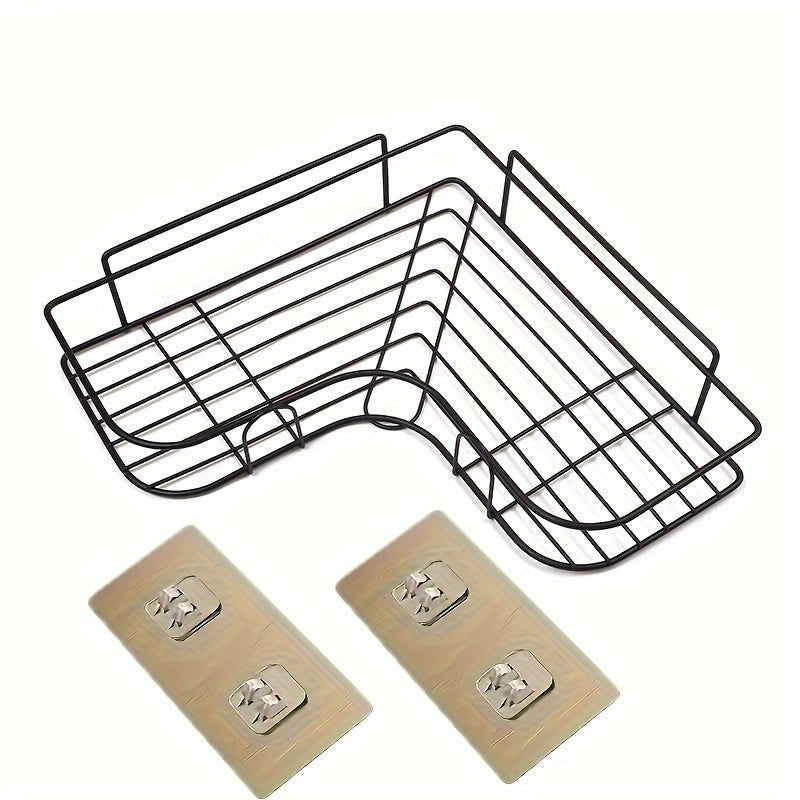 1pc Cast Iron Corner Shower Shelf