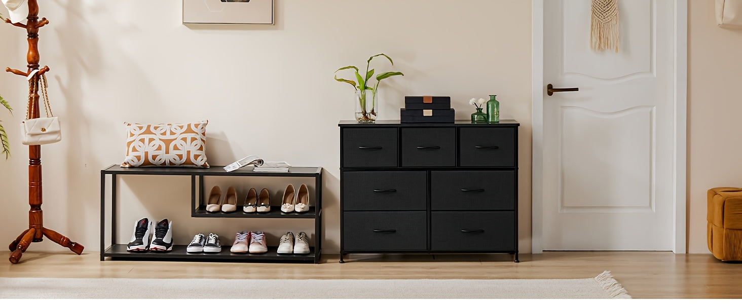 7-Drawer Fabric Storage Tower Dresser
