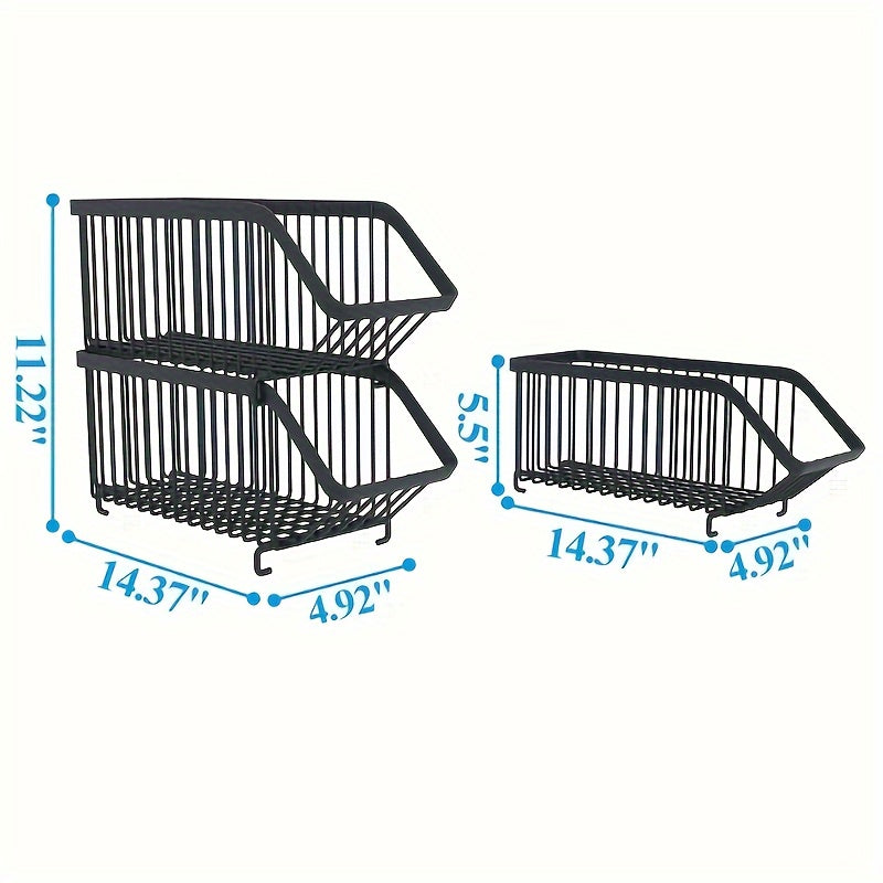 4pcs Space-Efficient Stackable Can Dispensers