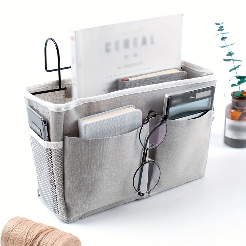 Foldable Fabric Bedside Hanging Organizer Basket
